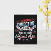 Fireworks Director Funny 4th Of July  カード (黄色い花)