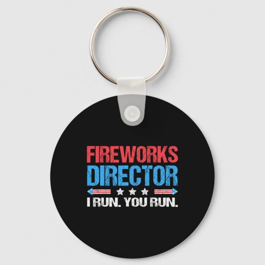 Fireworks Director - I 走 You 走 おもしろい Of Ju キーホルダー (正面)