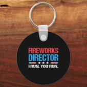 Fireworks Director - I 走 You 走 おもしろい Of Ju キーホルダー (正面)