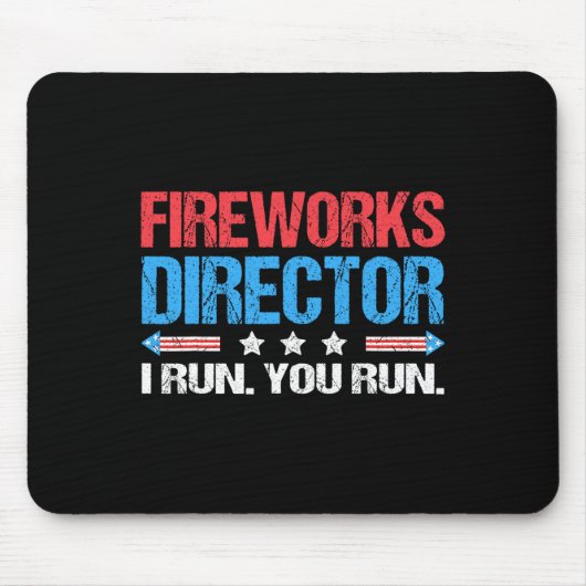 Fireworks Director - I 走 You 走 おもしろい Of Ju マウスパッド (正面)