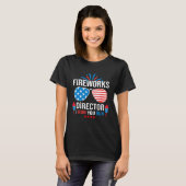 Fireworks Director If I Run 4th Of July USA Flag Tシャツ (正面フル)