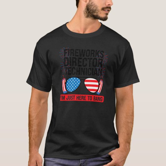 Fireworks Director Technician I'm Bang Fireworks A Tシャツ (正面)