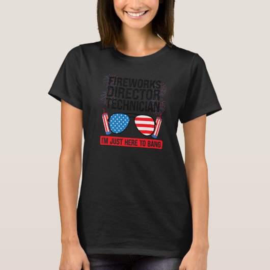Fireworks Director Technician I'm Bang Fireworks A Tシャツ (正面)