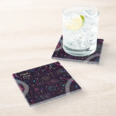 Fireworks Display: Abstract Art  ガラスコースター (アングル)