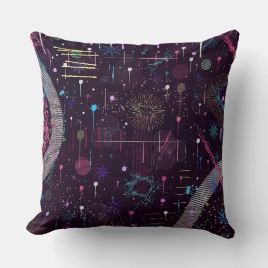 Fireworks Display: Abstract Art  クッション (正面)