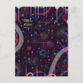 Fireworks Display: Abstract Art  ポストカード (正面)