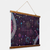 Fireworks Display: Abstract Art  吊り下げ型タペストリー (傾斜あり)