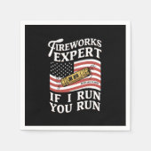 Fireworks Expert もし I You走走 Of 7月4日 スタンダードカクテルナプキン (正面)