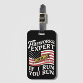 Fireworks Expert もし I You走走 Of 7月4日 ラゲッジタグ (正面縦)