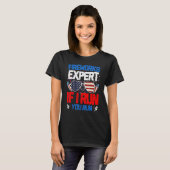 Fireworks Expert If I Run You Run American Flag Su Tシャツ (正面フル)
