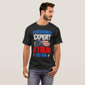 Fireworks Expert If I Run You Run American Flag Su Tシャツ (正面フル)
