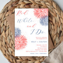 Fireworks & Forever Engagement Party Invitation