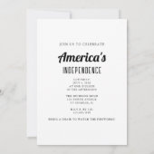 Fireworks, Fun and Freedom 250 Years 4th of July 招待状 (裏面)