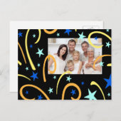 Fireworks Happy New Yearフォトポストカード シーズンポストカード (正面/裏面)