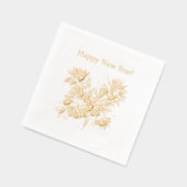 Fireworks Happy New Year 箔ナプキン (左)