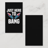 Fireworks Humor American Flag 4th July 名刺 (正面/裏面)