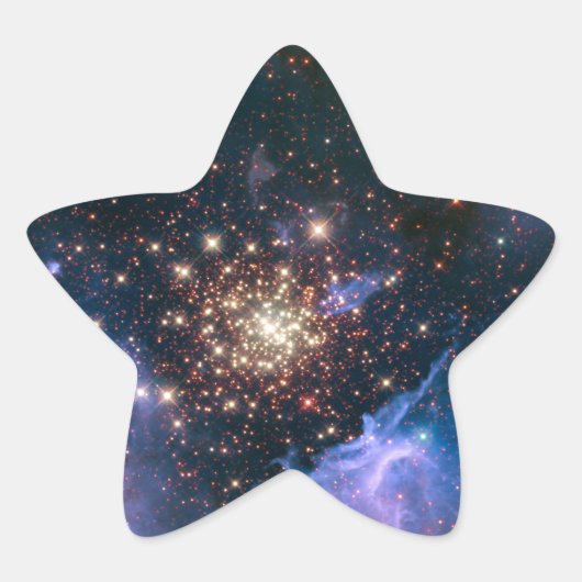 Fireworks in宇宙Starステッカー 星シール (正面)