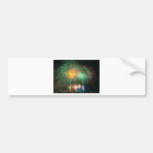 Fireworks Light Japanフェスティバル バンパーステッカー (正面)