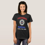 FIREWORKS MARSHALアメリカ消防士Pyro Technic Tシャツ (正面フル)