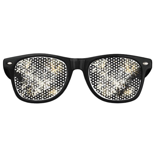 Fireworks New Year's Eve Day Celebration レトロサングラス (正面)