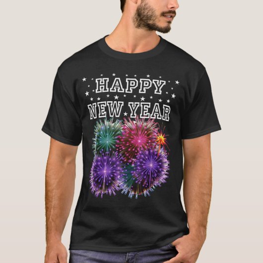 Fireworks New Year's Eve Party  Tシャツ (正面)