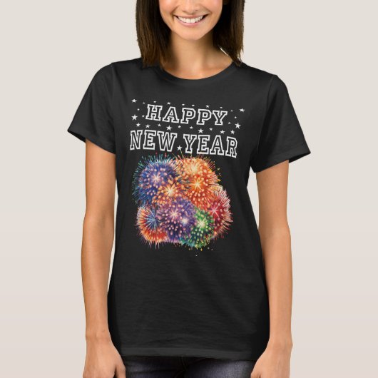 Fireworks New Year's Eve Party  Tシャツ (正面)