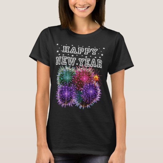 Fireworks New Year's Eve Party  Tシャツ (正面)