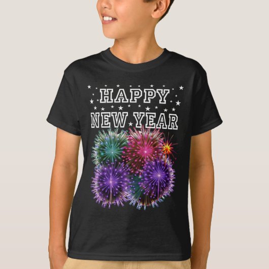 Fireworks New Year's Eve Party  Tシャツ (正面)