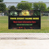 Fireworks on Blackとイベント情報 横断幕 (インサイチュ)