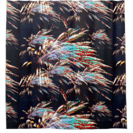 Fireworks over Mt. Olivet シャワーカーテン