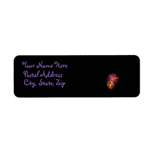 Fireworks P3621住所 シール (正面)