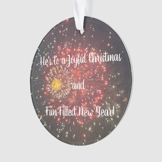 Fireworks Photo Ornament  オーナメント (正面)