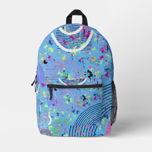 Fireworks Show  プリントバックパック (正面)