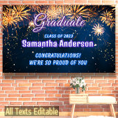 Fireworks Skyおめでとうおめでとうお祝い 横断幕