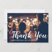 Fireworks Sky7月4日結婚の感謝 サンキューカード (正面)