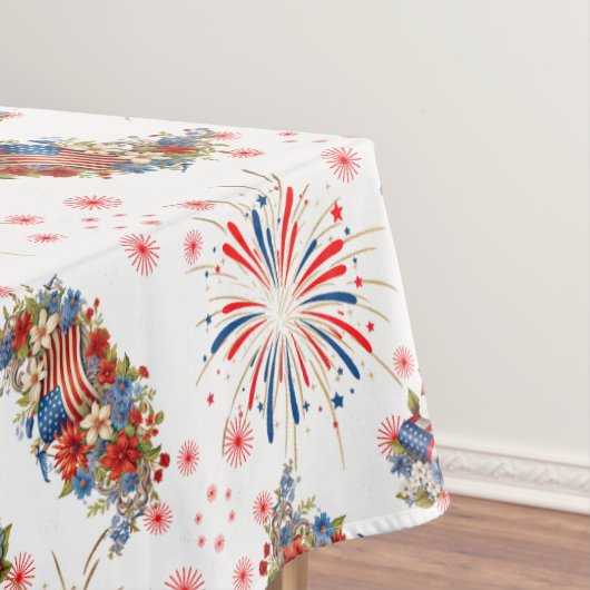 Fireworks Sparks Independenceパーティー テーブルクロス (インサイチュ)