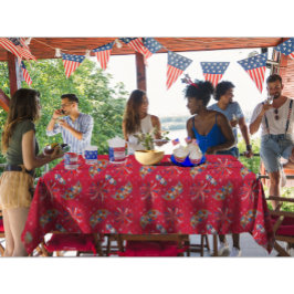 Fireworks Sparks Independenceパーティー テーブルクロス