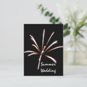 Fireworks Summer結婚's Announcementはがき 案内ポストカード (スタンド正面)