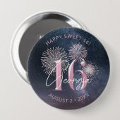 Fireworks Sweet 16 Midnight赤面ID984 缶バッジ (正面&裏面)