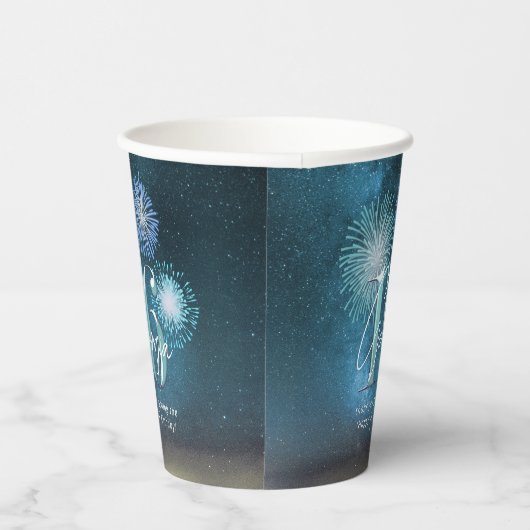Fireworks Sweet 16 Teal ID984 紙コップ (右)