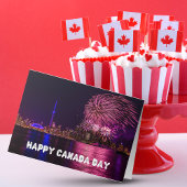 Fireworks Toronto Skyline Happy Canada Day カード