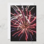 Fireworks Wedding日付の保存のお知らせ 招待状 (裏面)