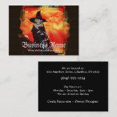 Fireyの魔法使い1のファンタジーの名刺 名刺 (正面/裏面)