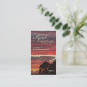 Firey Layers Skys Vertical Business Card 名刺 (スタンド正面)