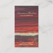 Firey Layers Skys Vertical Business Card 名刺 (裏面)