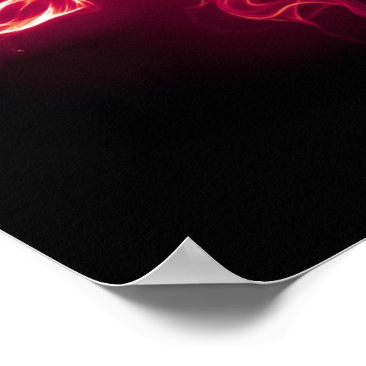 Firey Love – 赤 ポスター (角)