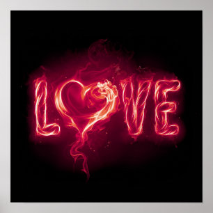 Firey Love – 赤 ポスター