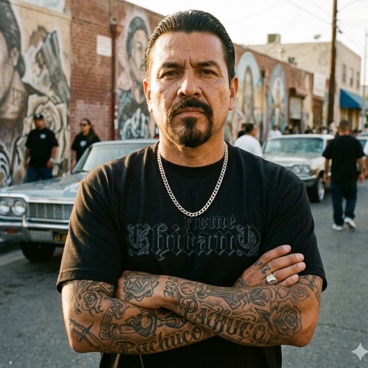 Firme Chicano ブラックTシャツ Tシャツ