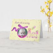 First誕生日for Girl カード (黄色い花)