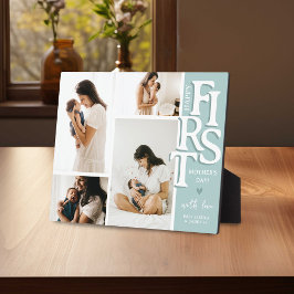 FIRST モダン Mother's Day写真コラージュ記念 フォトプラーク